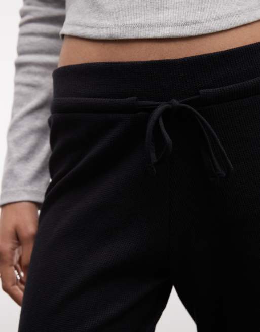COLLUSION – Yoga-Hose in Schwarz mit Waffelstruktur, 3 von 5
