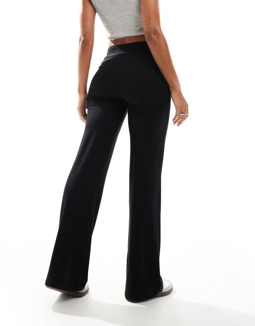 COLLUSION yoga pants in black