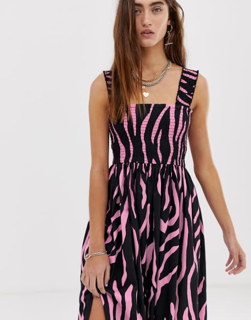 Collusion hotsell zebra dress