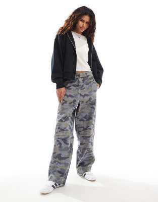 Collusion Zip Through Boxy Hoodie In Black