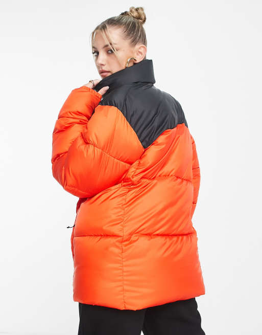 Colombia – Puffect – Svart och röd pufferjacka, endast hos ASOS, 3 av 4