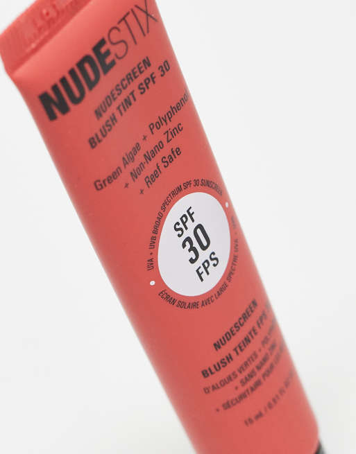Colorete con FPS 30 Nudescreen de NUDESTIX: Tono Strawberry Sunburst, 2 de 4