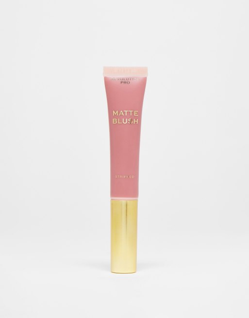 Colorete cremoso con aplicador Iconic Matte de Revolution Pro: Tono Stripped Pink