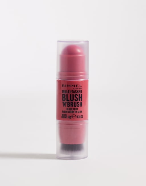 Colorete en barra Multi-Tasker Blush'N'Brush de Rimmel London: Tono Cherry on Point