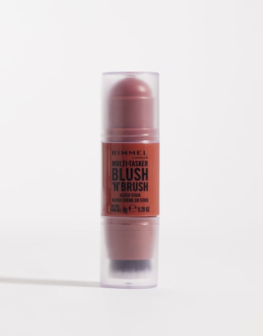 Colorete en barra Multi-Tasker Blush'N'Brush de Rimmel London: Tono Roasted Peach, 1 de 4