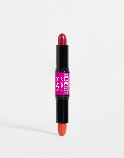 Colorete en barra Wonder de NYX Professional Makeup: Tono Bright Amber + Fuchsia