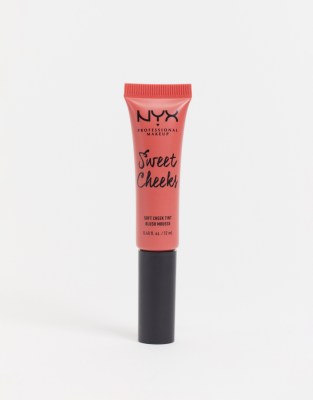 Colorete en crema de color suave Sweet Cheeks de NYX Professional Makeup: Tono Coralicious