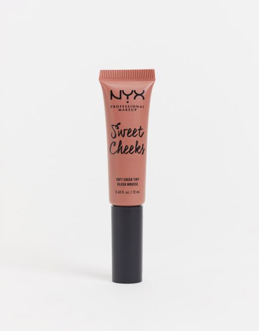 Colorete en crema de color suave Sweet Cheeks de NYX Professional Makeup: Tono Nude Tude