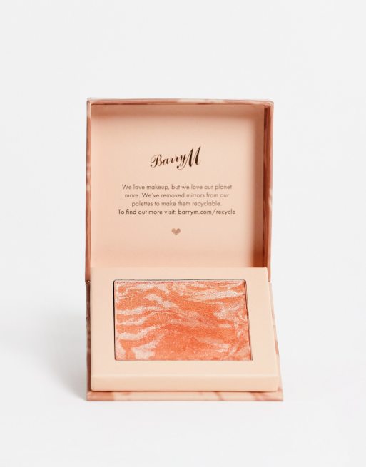 Colorete marmoleado Heatwave de Barry M: Tono Sunray