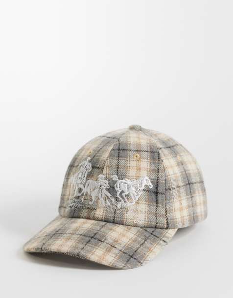 Colt cattle run 5 panel cap in sage plaid - view 1