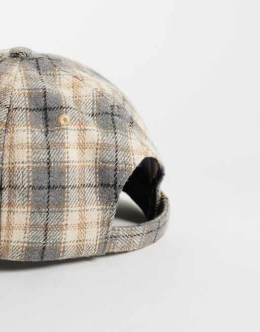 Colt cattle run 5 panel cap in sage plaid, 3 of 3