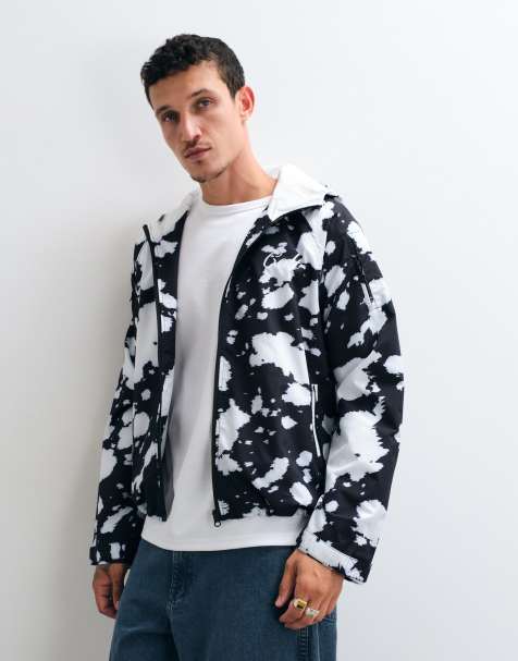 Colt drifter printed water resistant hooded windbreaker jacket in multi - view 1