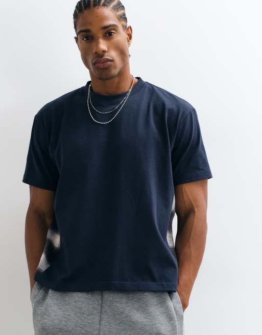 Colt x ASOS exclusive shadow plaid check side panel printed t-shirt in black multi, 4 of 5
