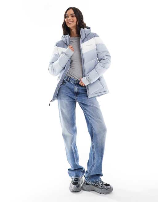 Grey and white ski jacket hotsell