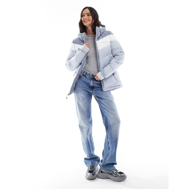 Columbia Abbott Peak II Veste de ski isolante Gris/blanc ASOS