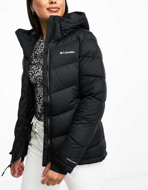 Long black columbia outlet coat