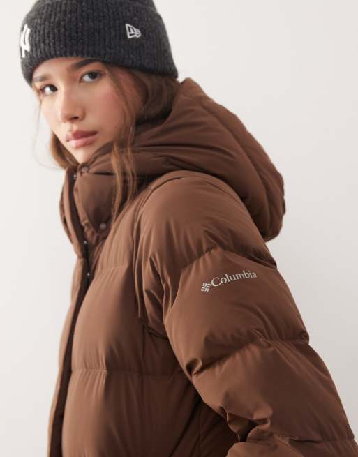 Columbia – Amaze – Brun pufferkappa med huva, 3 av 4
