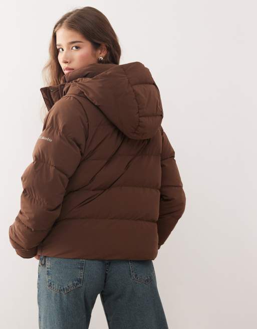 Columbia – Amaze – Brun pufferkappa med huva, 4 av 4