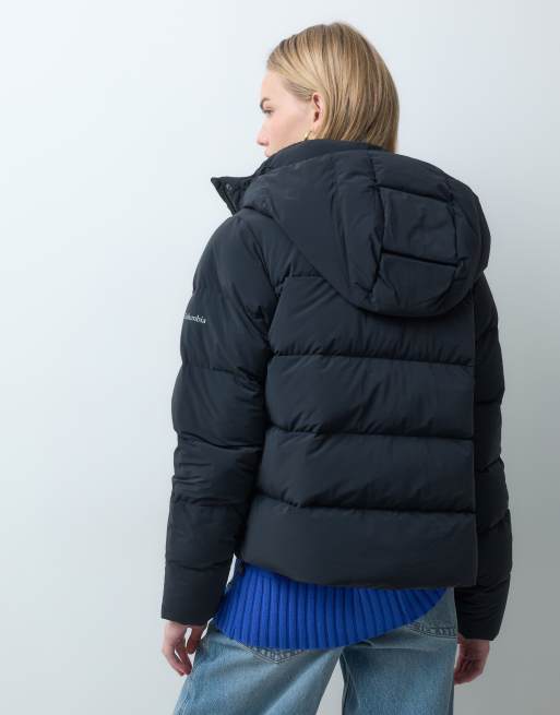 Columbia Amaze Puff hooded jacket in black, 4 of 5