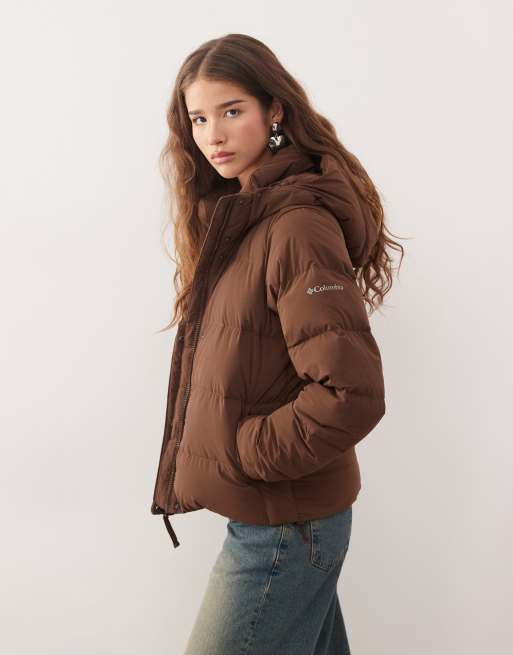 Columbia - Amaze Puff - Piumino con cappuccio marrone, 2 di 4