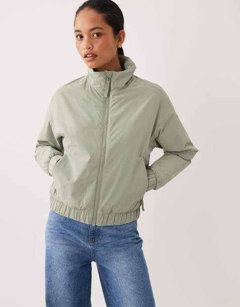 Columbia AmazeStretch insulated bomber jacket in safari - view 1