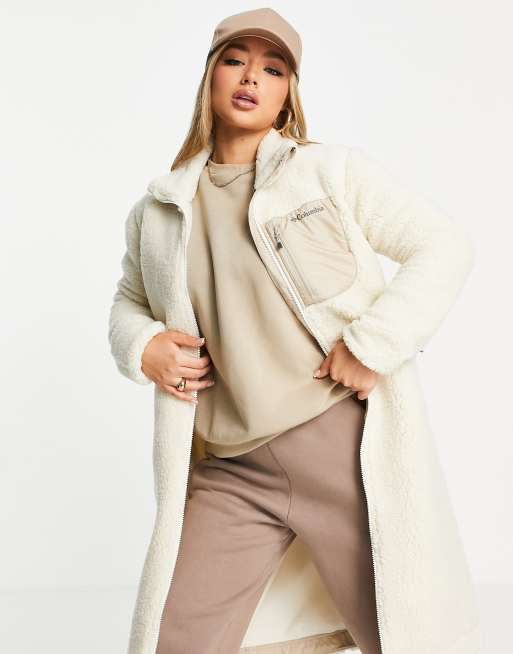 Columbia Archer Ridge long jacket in cream