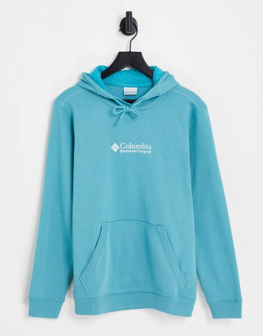 Columbia - Asherton - Felpa con cappuccio blu acqua - In esclusiva per ASOS 