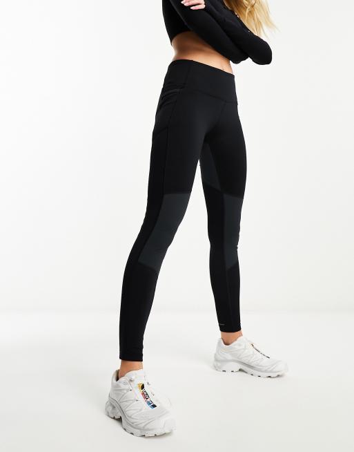 Columbia – Back Beauty – Svarta leggings för vandring med fleecefoder i hybrid-modell