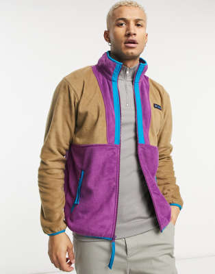 brown columbia fleece