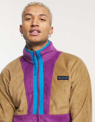 brown columbia fleece