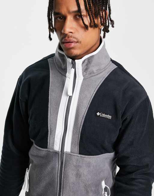 Columbia Back Bowl full zip fleece in gray