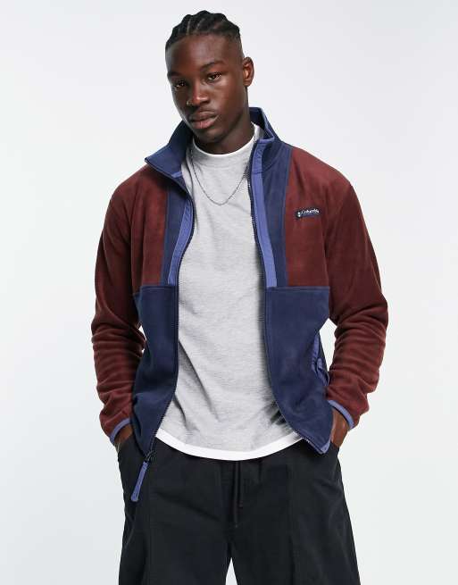 Columbia navy best sale fleece jacket