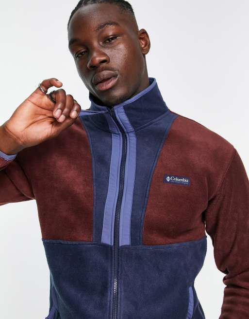 Columbia navy blue fleece sale