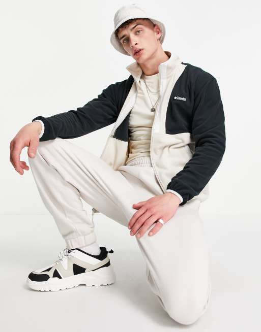 Columbia - Back Bowl - Sweat polaire léger zippé sur toute la longueur - Noir/beige