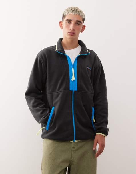 Columbia – Backbowl II – Fleece-Jacke in Schwarz und Blau mit Reißverschluss - view 1