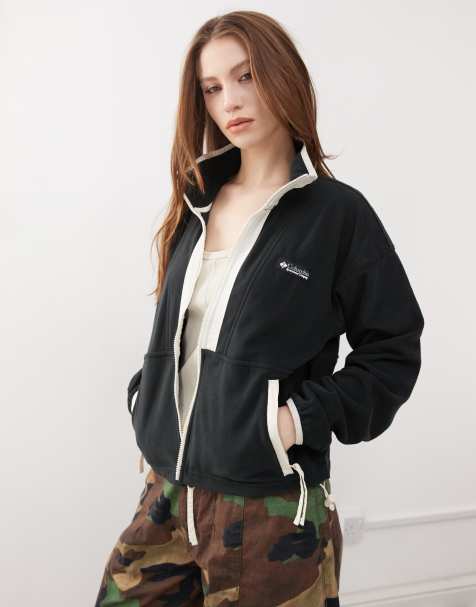 Columbia Backbowl II full Zip Fleece in Black, Chalk - view 1