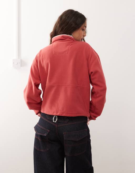 Columbia Backbowl II Full Zip Fleece in Dare Devil, Pink Sand | ASOS
