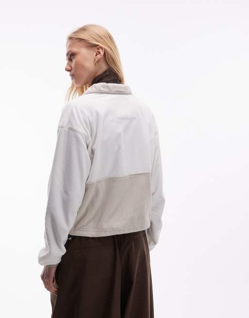 Columbia – Backbowl II – Jacke aus Fleece in Beige mit Reißverschluss, 3 von 4