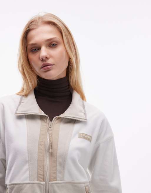Columbia – Backbowl II – Jacke aus Fleece in Beige mit Reißverschluss, 4 von 4