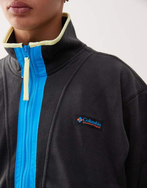 Columbia – Backbowl II – Svart och blå fleece med dragkedja, 5 av 5