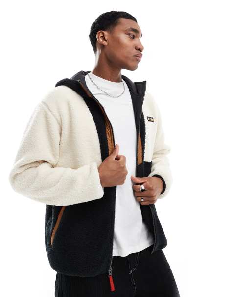Columbia Backbowl Remastered full zip hoodie in stone and black - view 1