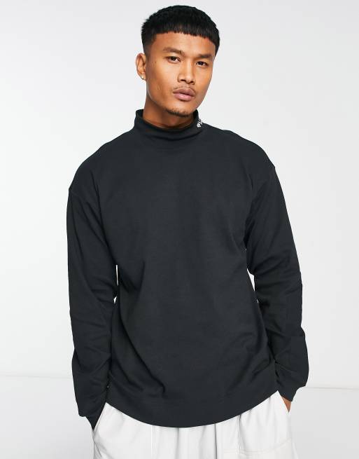 Columbia – Ballistic Ridge – Hochgeschlossenes, langärmliges Shirt aus schwerem Stoff in Schwarz