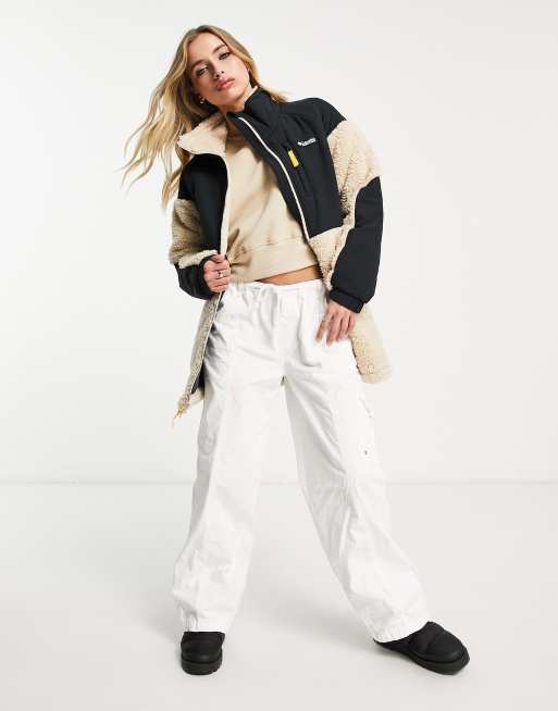 Columbia – Ballistic Ridge – Ljusbeige fleecejacka med dragkedja, 4 av 4