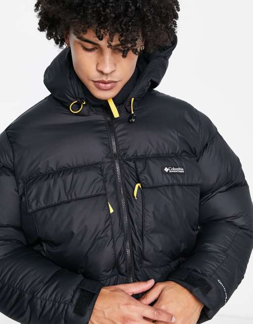 Columbia Ballistic Ridge Oversized Puffer jacket in black ASOS