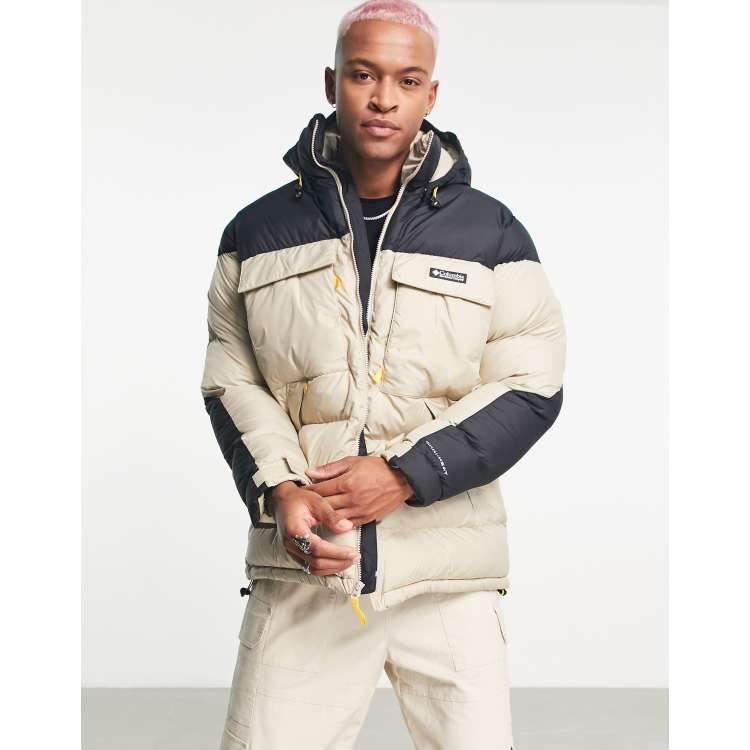 Columbia Ballistic Ridge Oversized Puffer jacket in stone and
