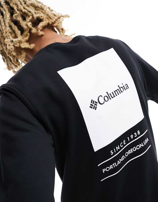 Columbia Barton Springs back print sweat in black, 4 of 4