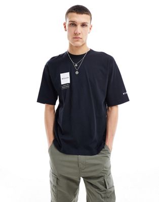 Columbia Barton Springs II oversized t-shirt in black Exclusive at ASOS