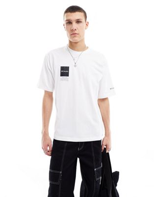 Columbia Barton Springs II oversized t-shirt in white Exclusive at ASOS