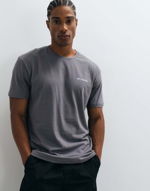 Columbia – Barton Springs III – Szary T-shirt z grafiką, 3 z 5