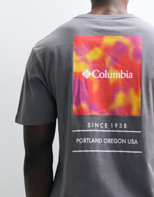Columbia - Barton Springs III - T-shirt grigio città con grafica, 4 di 5